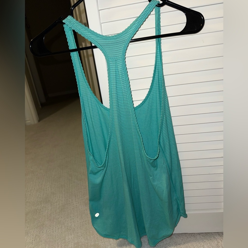 Lululemon Teal Racerback Tank Top